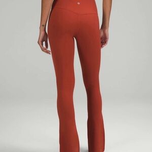 Lululemon Athletica Burnt Orange Flare Pants